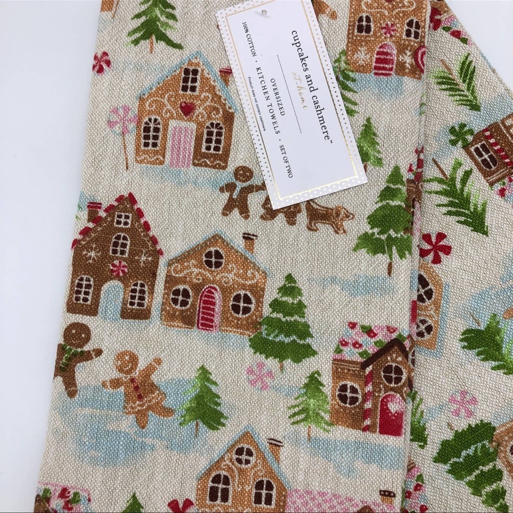 Cupcakes & Cashmere Gingerbread Kitchen Dish Towels!!